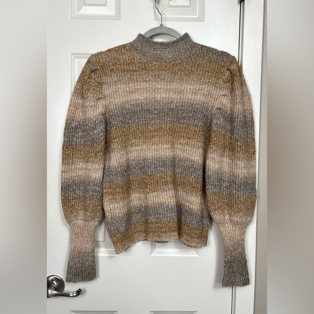 Leith Gradient Balloon Sleeve Sweater